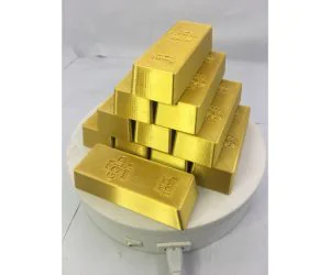 Gold Brick 3D Models