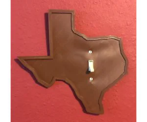 Texas Light Switch Plate 3D Models
