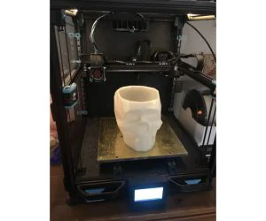 Low Poly Skull Vasebowl Without Vase Mode. 3D Models