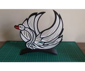 Quilling “Swan” Stand Remix 3D Models