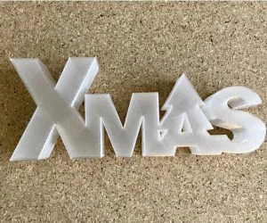 Xmas Lettering Boxled 3D Models