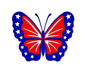 4Th Of July Butterfly 3D Models