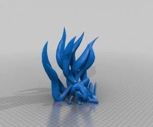 Low Poly 9 Tailed Fox 3D Models