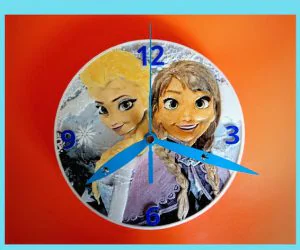 Reloj Frozen 3D 3D Models