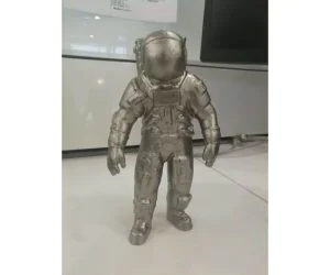 Lost Wax Printed And Casted Astronaut 3D Models