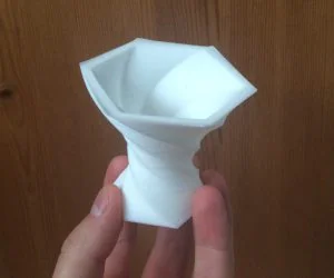 Twisting Vase Sculpture 3D Models