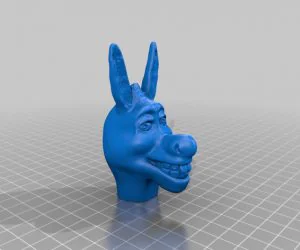 Shrek Donkey Head Remixed 3D Models