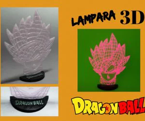 Lampara 3D Ilusion Noche 3D Models