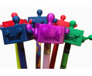Mulbot Pencil Topper 3D Models