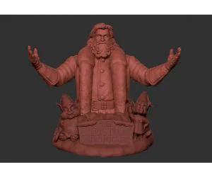 Santa Claus Bust Kurt Russell 3D Models