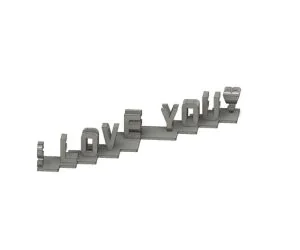 I Love You ❤ Send Nudes 90 Degree Stand 3D Models