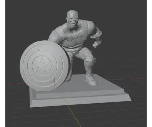 Captain America Apple Watch Charger 3D Models