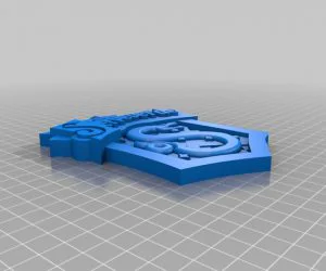 Badge Hogwarts Serpeverde 3D Models