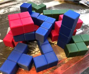 Tetris Fridge Magnets 3D Models