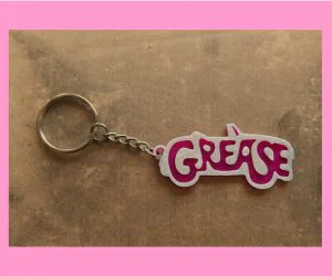 Grease Keychain 3D Models