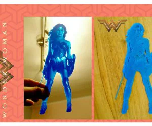 Lithophane Wonder Woman 3D Models