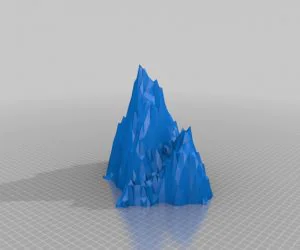 Mountains 3D Printable Low Poly Mountain 3D Print 3D Models