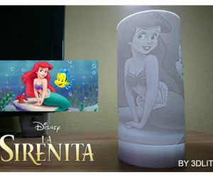 Lampara La Sirenita 3D Models