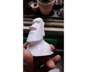 Lowpoly Moai Remix 3D Models