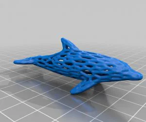 Voronoi Dolphin 3D Models