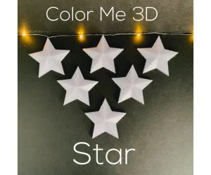 Color Me 3D Star 3D Models