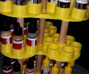Rotating Paint Stand For 17Ml Paint Bottles Ammo Of Mig 3D Models