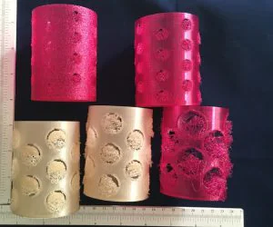 Selective Drop Print Vase Circle Holes Customizable 3D Models