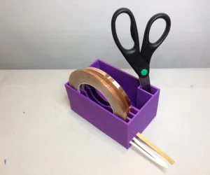Stained Glass Copper Tape Holder 3D Models