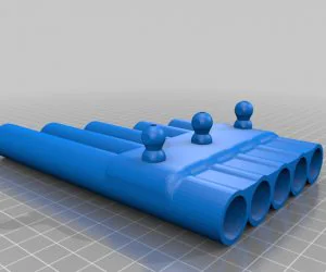 Pan Flute Base For Multiple Instruments 3D Models