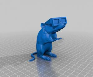 Banksy 3D Glasses Rat 3D Models