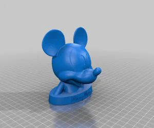 Mickey Bust With Base 3D Models