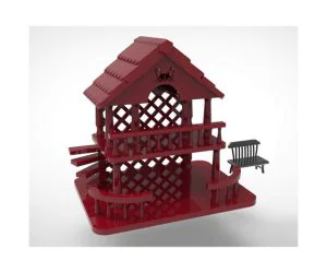 Dog Dollhouse Toy House Miniature 3D Models