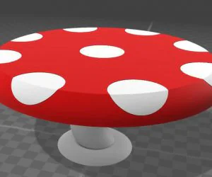 Mushroom Table 3D Models
