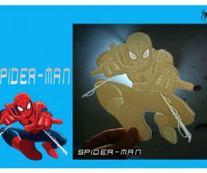 Lithophane Spiderman 3D Models