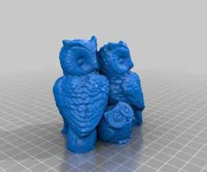 Owl Family 3D Models