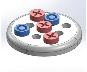 Voronoi Tic Tac Toe 3D Models