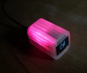 Oled Display And Desk Decoration Cube Arduino Nano Neopixel Ssd1306 3D Models