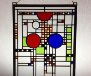 Frank Lloyd Wright Stained Glass 3D Models