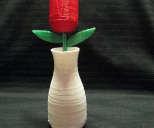 Vase Stem Rose 3D Models