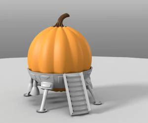 Pumpkin Lander 3D Models