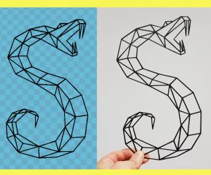 Geometric Snake 3D Models