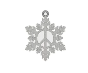 Peace Snowflake 3D Models