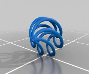 Spiral Christmas Ornament 3D Models