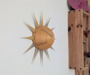 I Am The Sunrise Kinetic Art Clock 3D Models