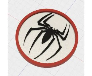 Spiderman Badge 3D Models