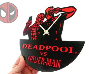 Reloj Deadpool Vs Spiderman 3D Models