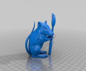 Banksy Out Of Bed Rat 3D Models