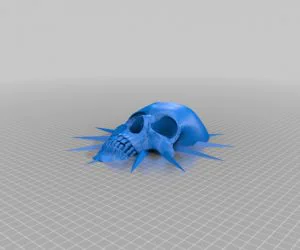 Rayed Skull Wall Hanging 3D Models