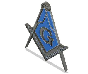 Masonic Compass And Square 3D Models