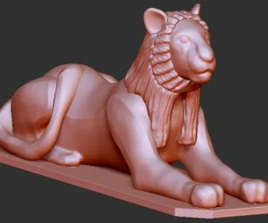 Egypt Lion Goddess 3D Models